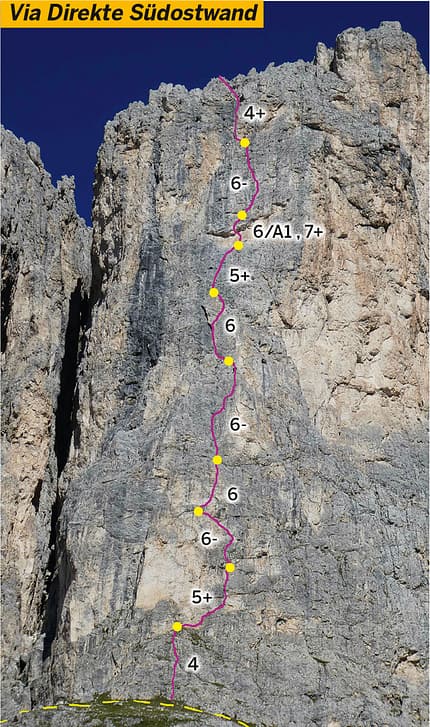 MSL Alpinklettern in der Rosengartengruppe der Dolomiten MSL Alpinklettern in der Rosengartengruppe der Dolomiten