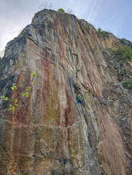 Klettern im tschechischen Karst südlich von Prag Klettern im tschechischen Karst südlich von Prag