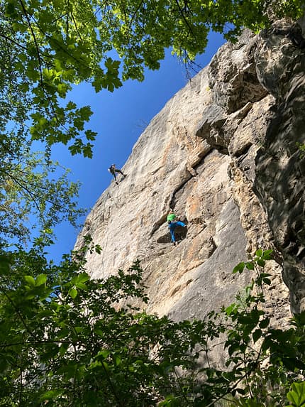 Klettern im tschechischen Karst südlich von Prag Klettern im tschechischen Karst südlich von Prag