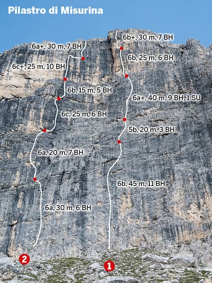 MSL klettern Dolomiten gut gesichert 10 Routentipps MSL klettern Dolomiten gut gesichert 10 Routentipps
