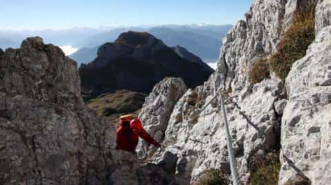 5-Gipfel-Klettersteig am Achensee in Tirol 5-Gipfel-Klettersteig am Achensee in Tirol