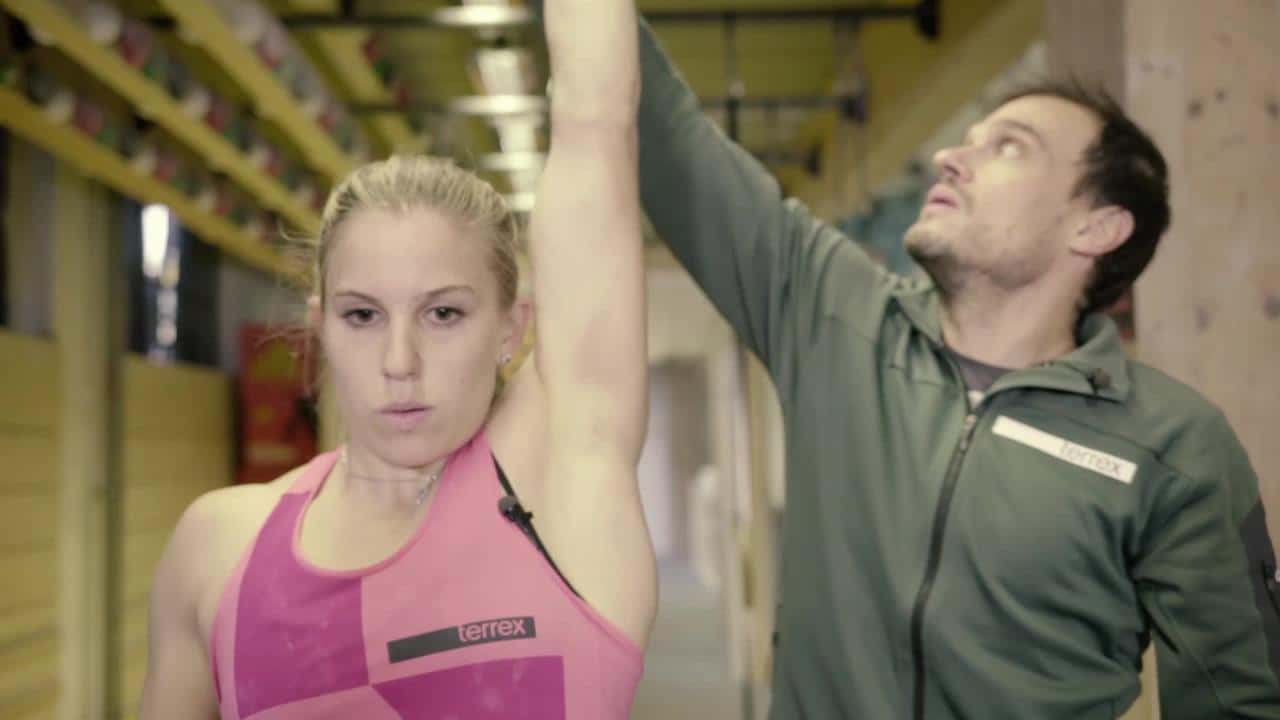 Weltmeisterin Petra Klingler trainiert