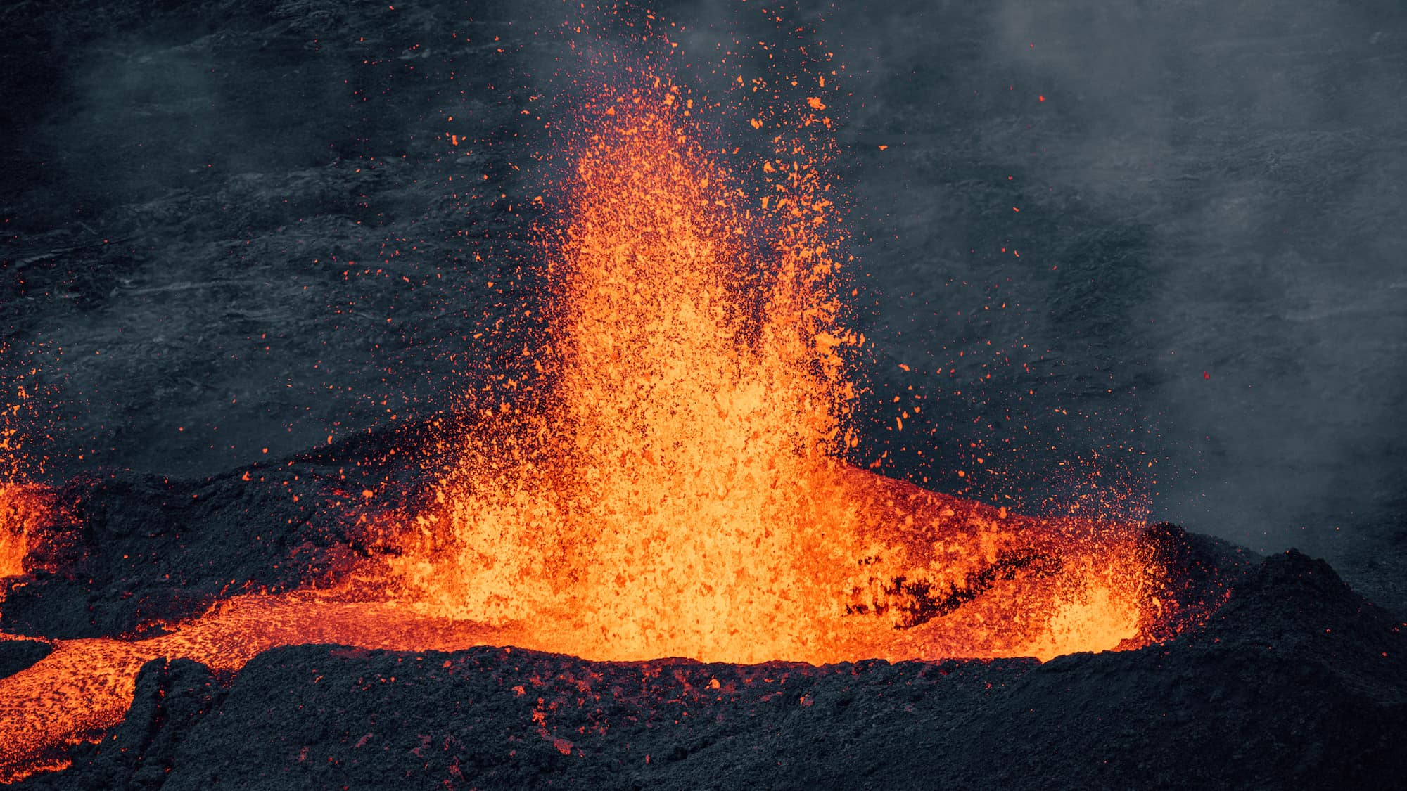 Vulkanausbruch La Réunion Vulkanausbruch La Réunion